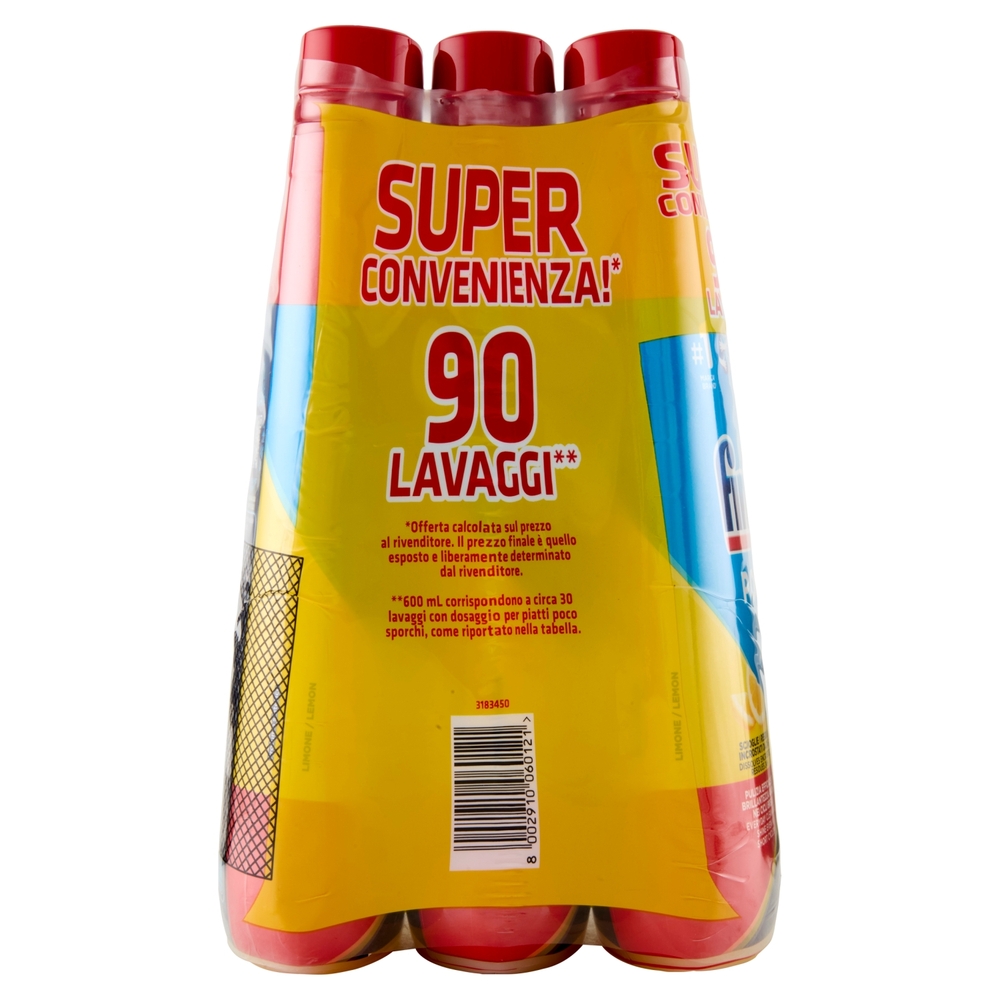Finish Power Gel Lemon 3 x 30 lavaggi gel lavastoviglie 3 x 600 ml